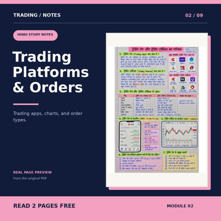 Trading Platforms & Orders