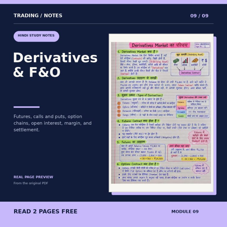 Derivatives & F&O